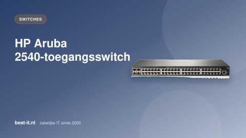 HP Aruba 2540: toegangsswitch gereed voor IoT en beheer via de cloud