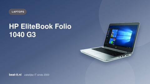 HP EliteBook Folio 1040 G3: de dunste business laptop ooit