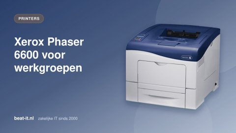 Xerox Phaser 6600: uitstekend voor werkgroepen en kleine kantoren