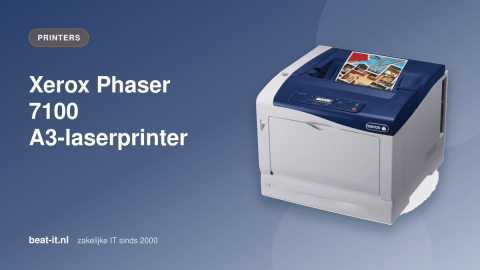 Xerox Phaser 7100: voordelige A3 laser printer met een uitstekende printkwaliteit