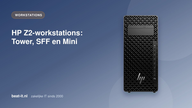 HP Z2 Tower G1i workstation met Intel Core Ultra 285K, 32 GB geheugen en 1 TB SSD