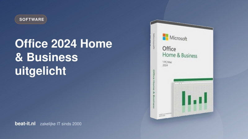 Microsoft Office 2024 Home & Business, eenmalige licentie met Word, Excel, PowerPoint, OneNote en Outlook