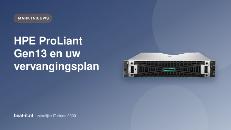 HPE ProLiant Gen13-servers met AMD EPYC 9006 in een datacenterrack