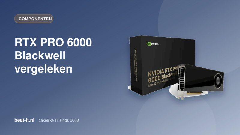 PNY NVIDIA RTX PRO 6000 Blackwell Max-Q Workstation Edition videokaart met 96 GB GDDR7