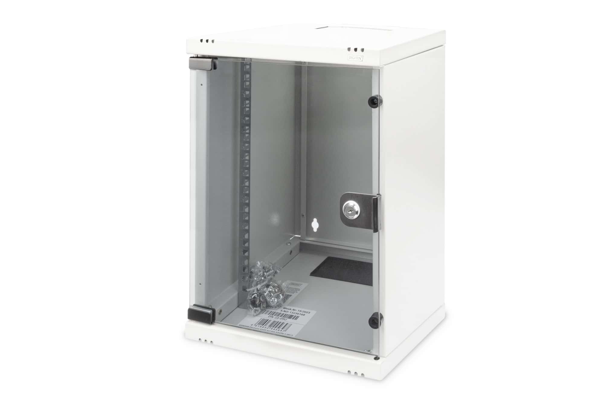DIGITUS Wandschrank     Compact  9HE 254mm 10 Glastür grau (DN-10-09U) thumbnail