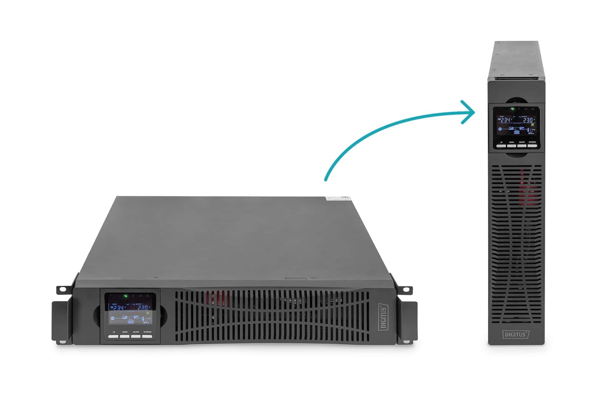 Digitus DN-170093 UPS Dubbele conversie (online) 1,5 kVA 1000 W 8 AC-uitgang(en) (DN-170093) thumbnail