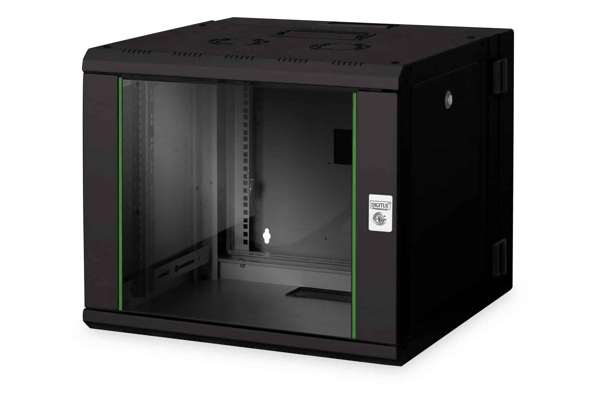 Digitus DN-19 09-U-3-SW rack 9U Wandrek Zwart (DN-19 09-U-3-SW) thumbnail