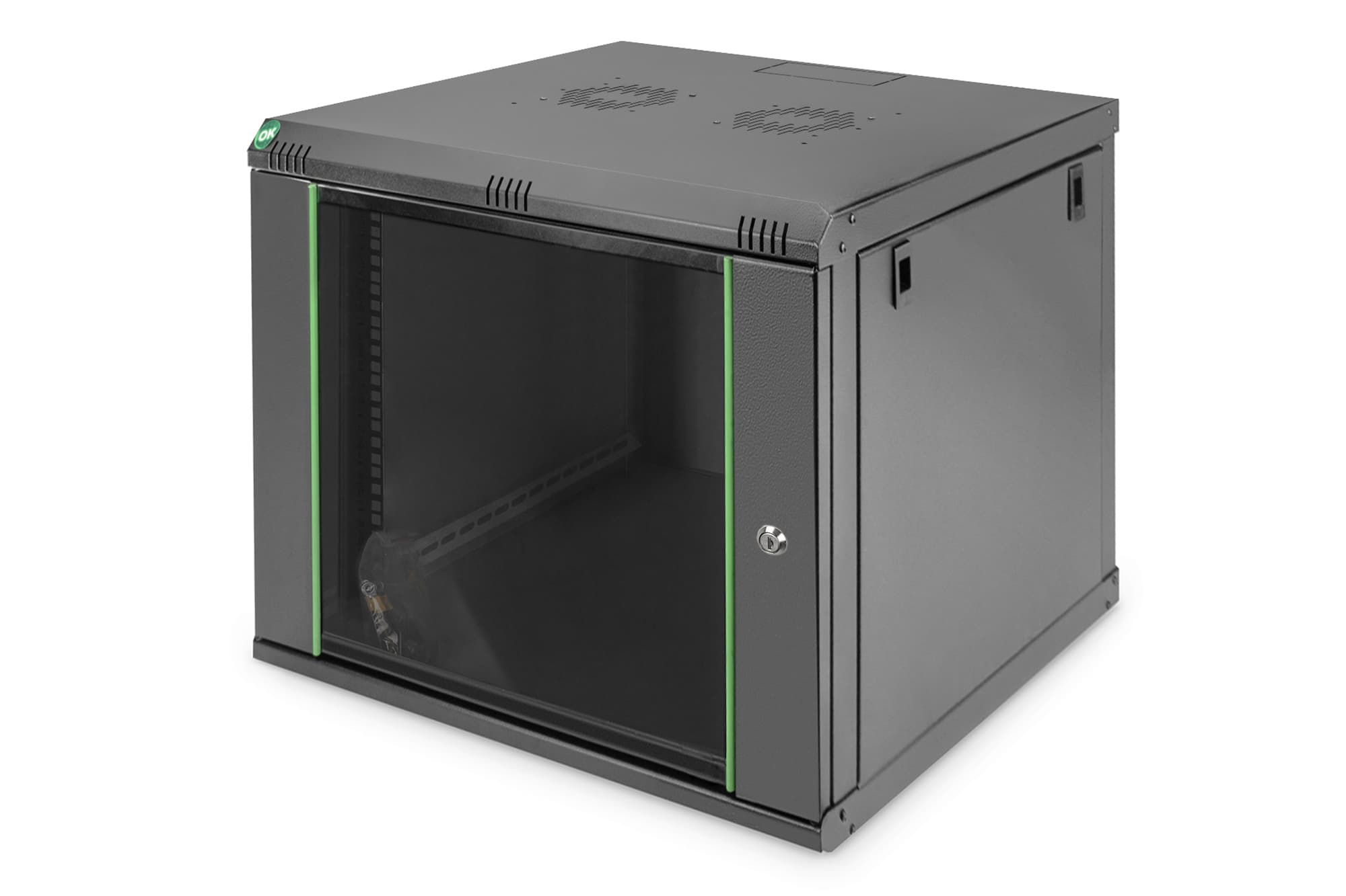 Digitus DN-19 09-U-EC-SW rack 9U Wandrek Zwart (DN-19 09-U-EC-SW) thumbnail