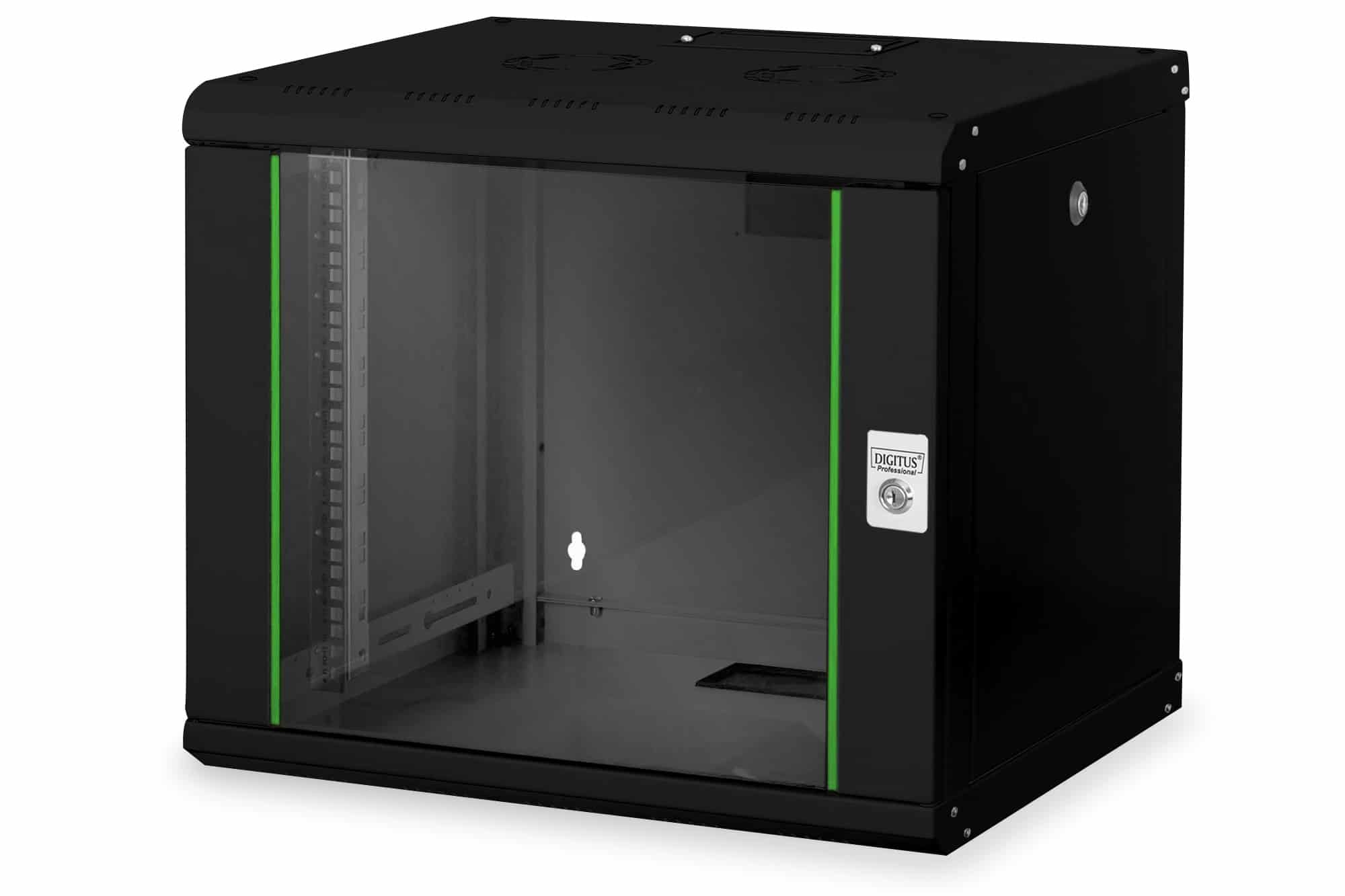 Digitus DN-19 09-U-SW rack 9U Wandrek Zwart (DN-19 09-U-SW) thumbnail