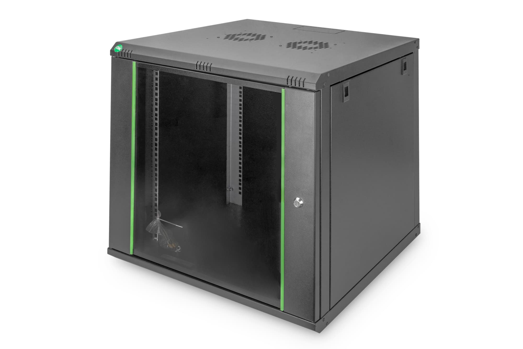 Digitus DN-19 12U-6/6-EC-SW rack Wandrek Zwart (DN-19 12U-6/6-EC-SW) thumbnail