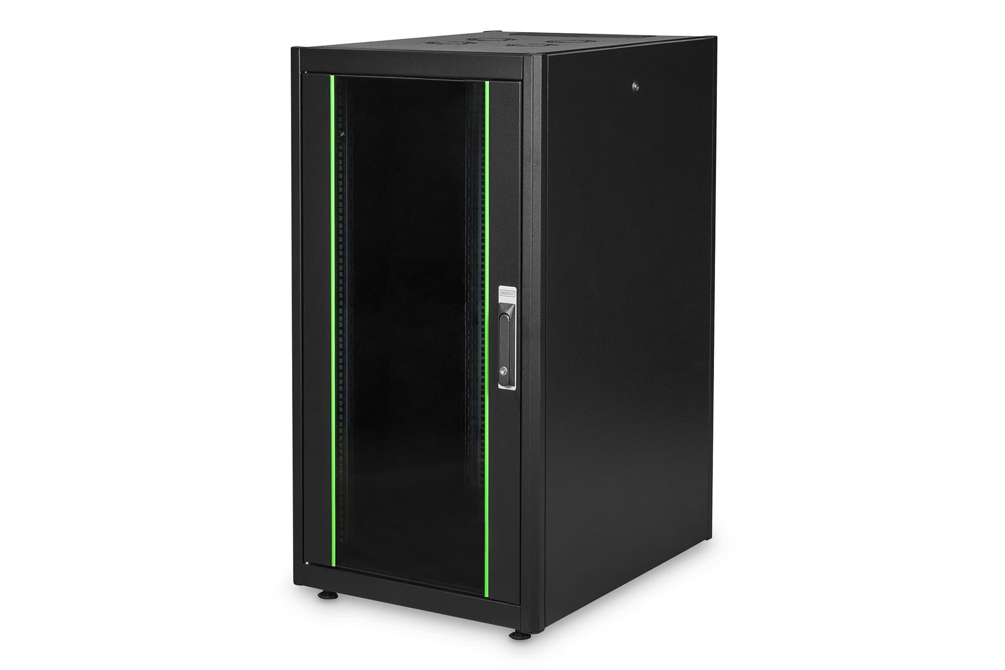 Digitus DN-19 22U-6/8-DB rack Vrijstaande rek Zwart (DN-19 22U-6/8-DB) thumbnail