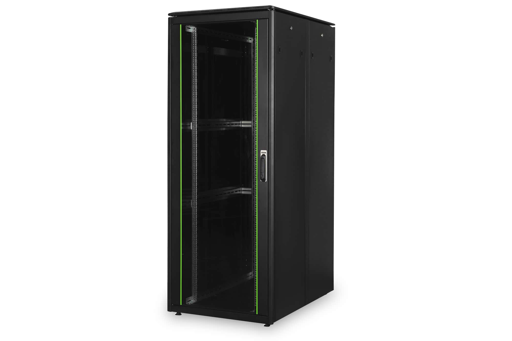 Digitus DN-19 47U-8/12-1B rack Vrijstaande rek Zwart (DN-19 47U-8/12-1B) thumbnail