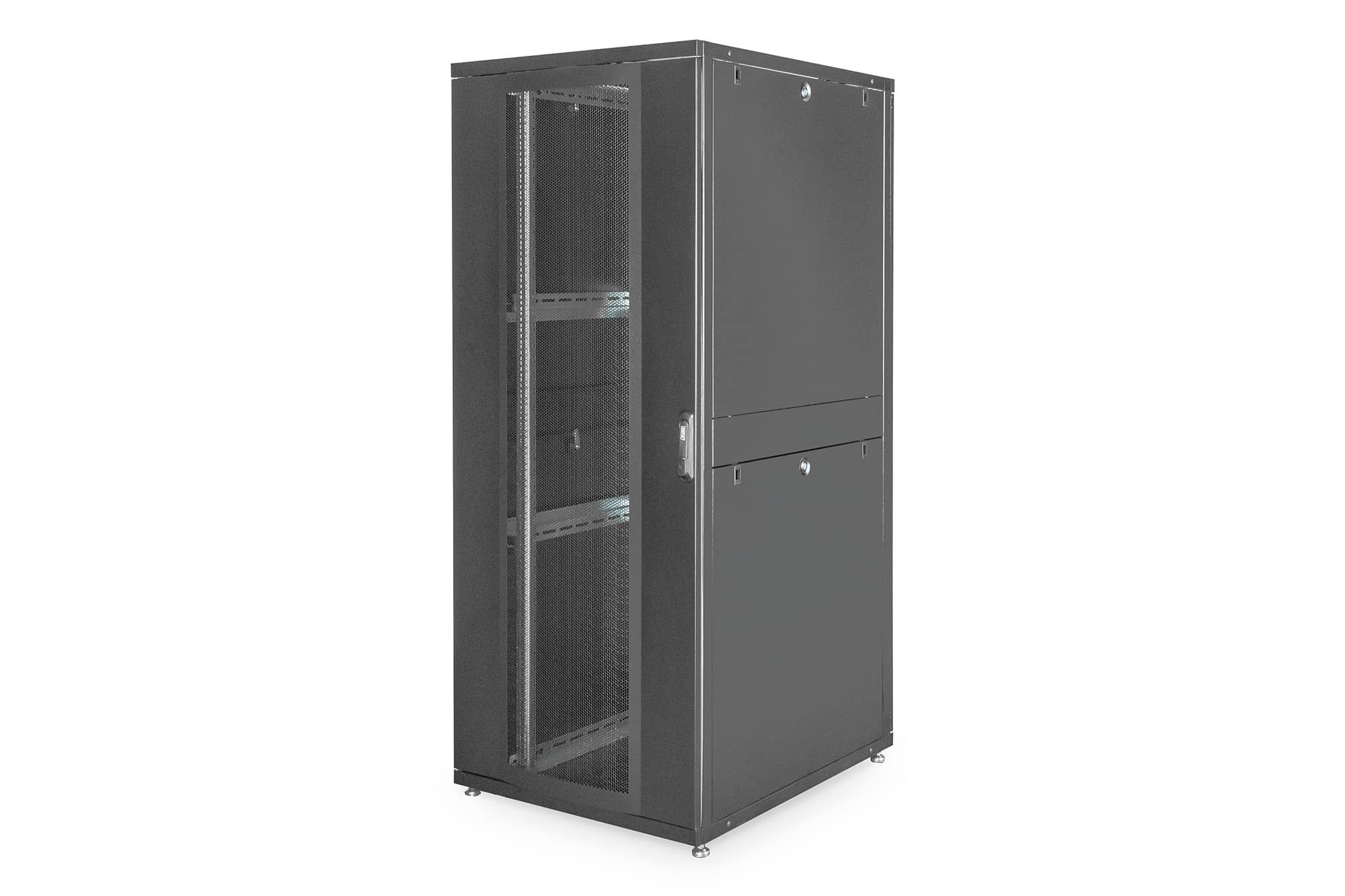 Digitus DN-19 SRV-42U-8-B rack Vrijstaande rek Zwart (DN-19 SRV-42U-8-B) thumbnail