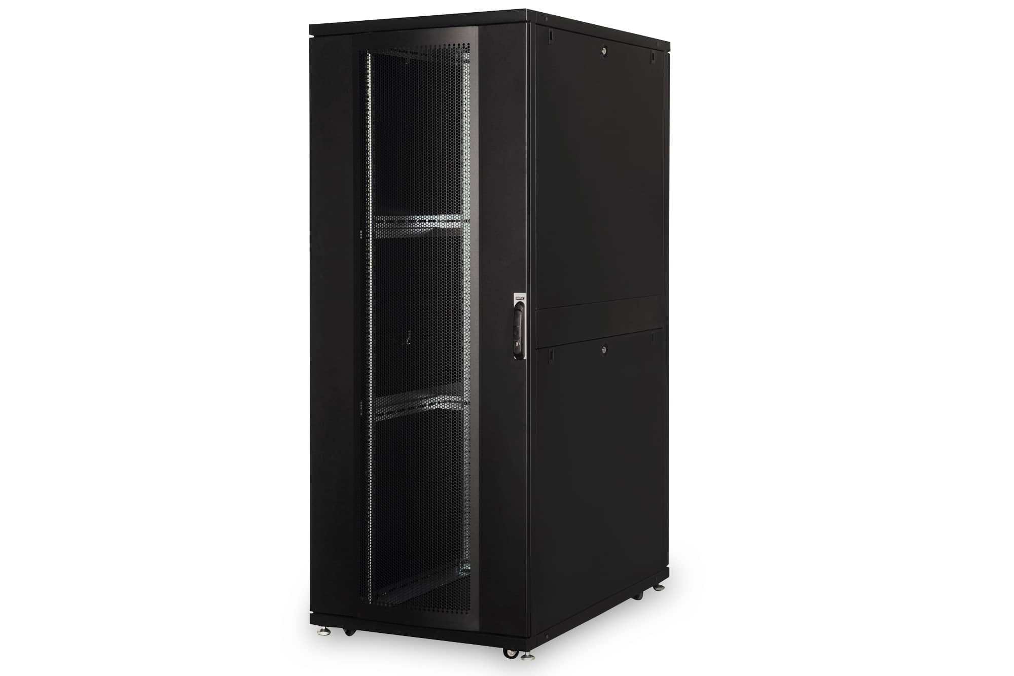 Digitus DN-19 SRV-42U-8/12B rack Vrijstaande rek Zwart (DN-19 SRV-42U-8/12B) thumbnail