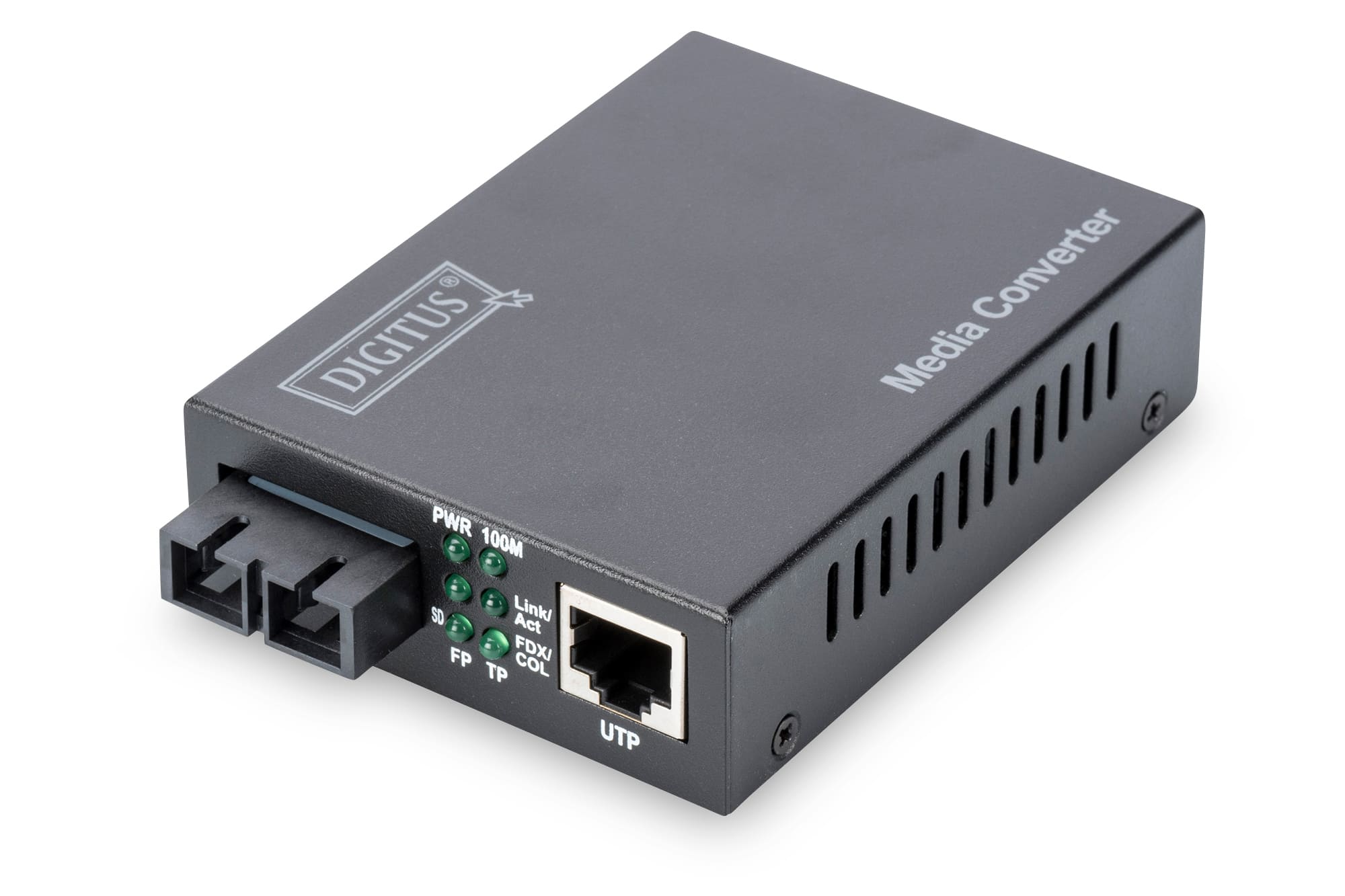 Digitus Fast Ethernet, RJ-45/SC netwerk media converter 100 Mbit/s 1310 nm Multimode Zwart (DN-82020-1) thumbnail