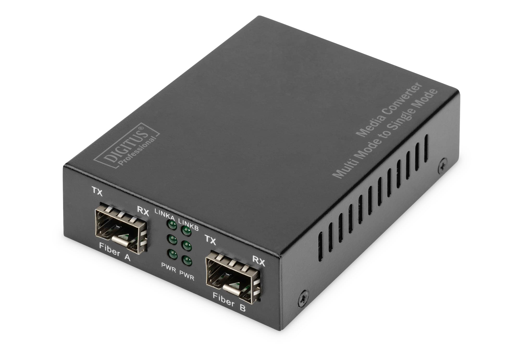 Digitus DN-82133 netwerk media converter 1000 Mbit/s 1550 nm Multimode, Single-mode Zwart (DN-82133) thumbnail
