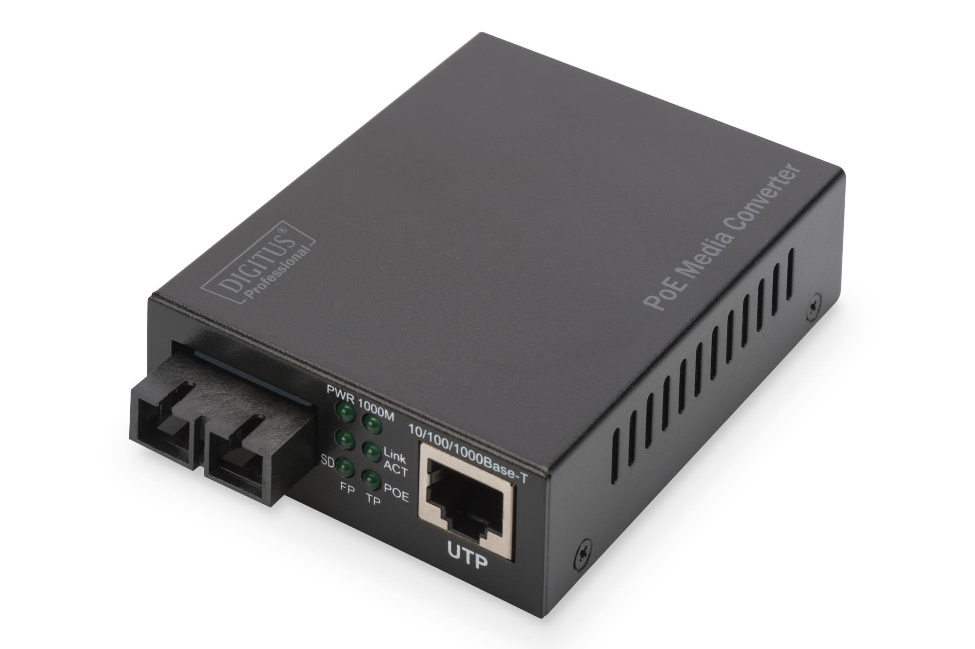 Digitus DN-82150 netwerk media converter 1000 Mbit/s 850 nm Multimode Zwart (DN-82150) thumbnail