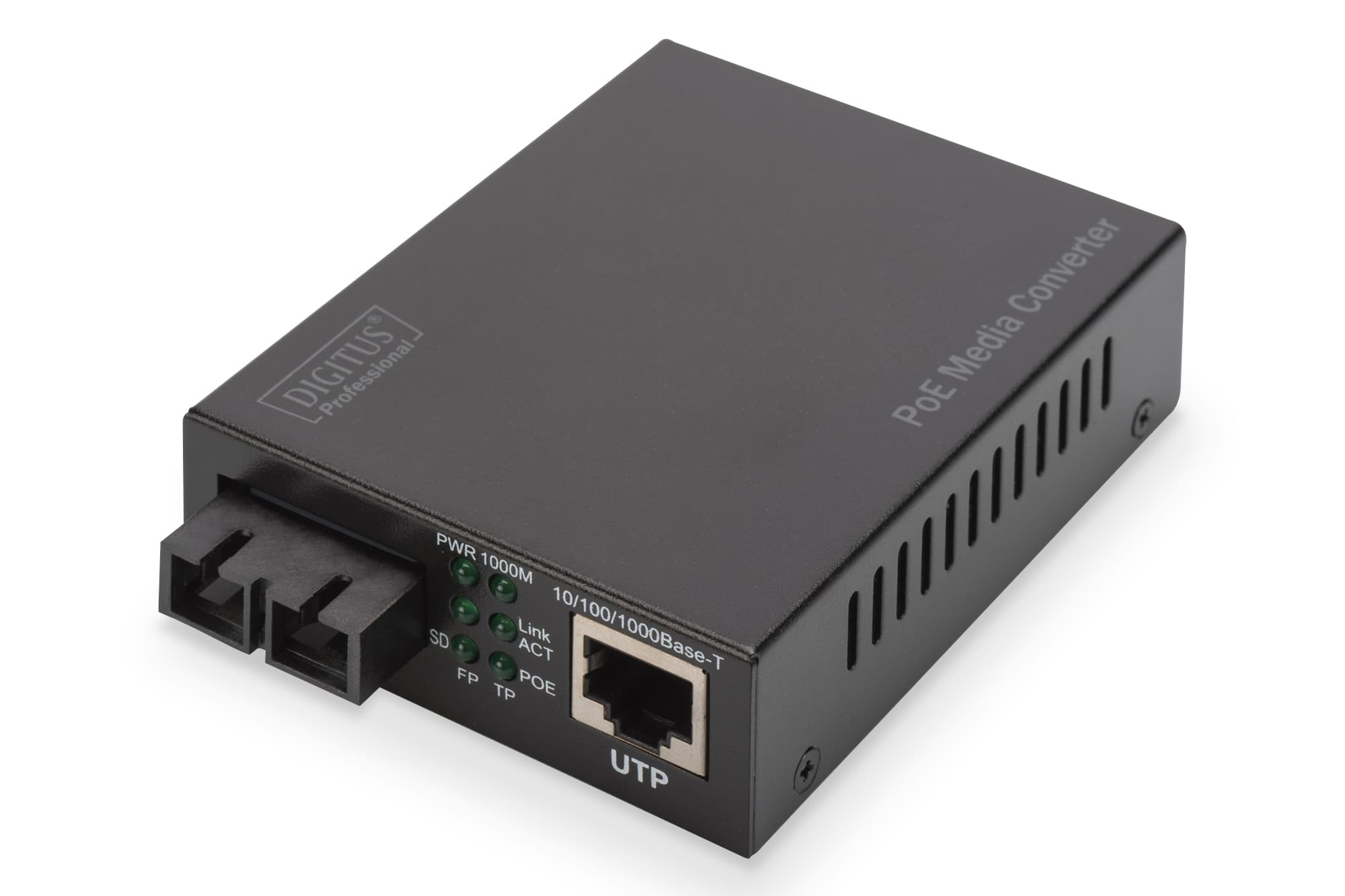 Digitus DN-82160 netwerk media converter 1000 Mbit/s 1310 nm Single-mode Zwart (DN-82160) thumbnail