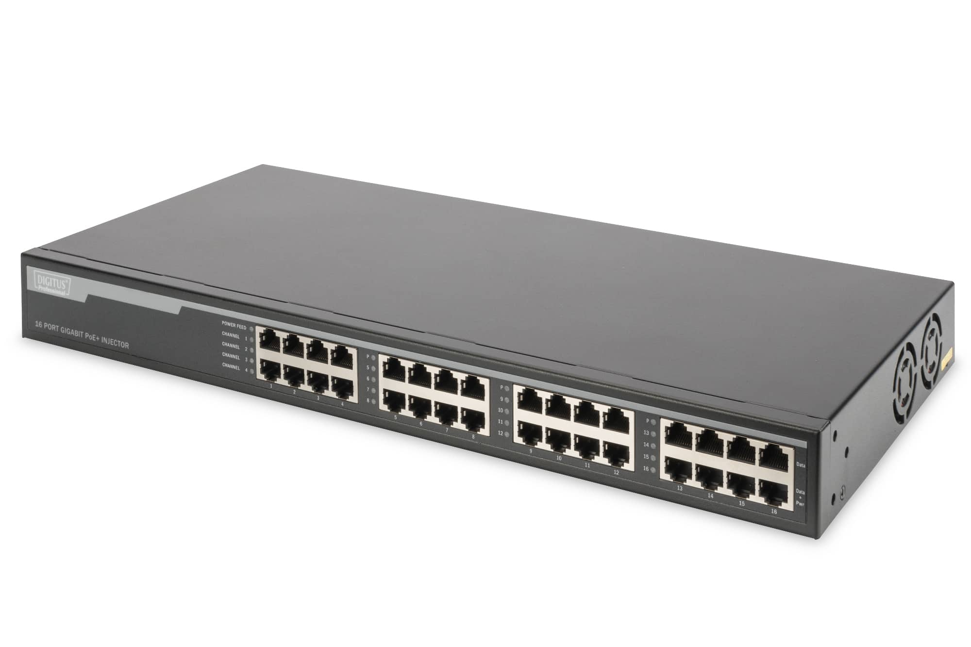 Digitus DN-95116 netwerk-switch Gigabit Ethernet (10/100/1000) Power over Ethernet (PoE) 1U Grijs (DN-95116) thumbnail