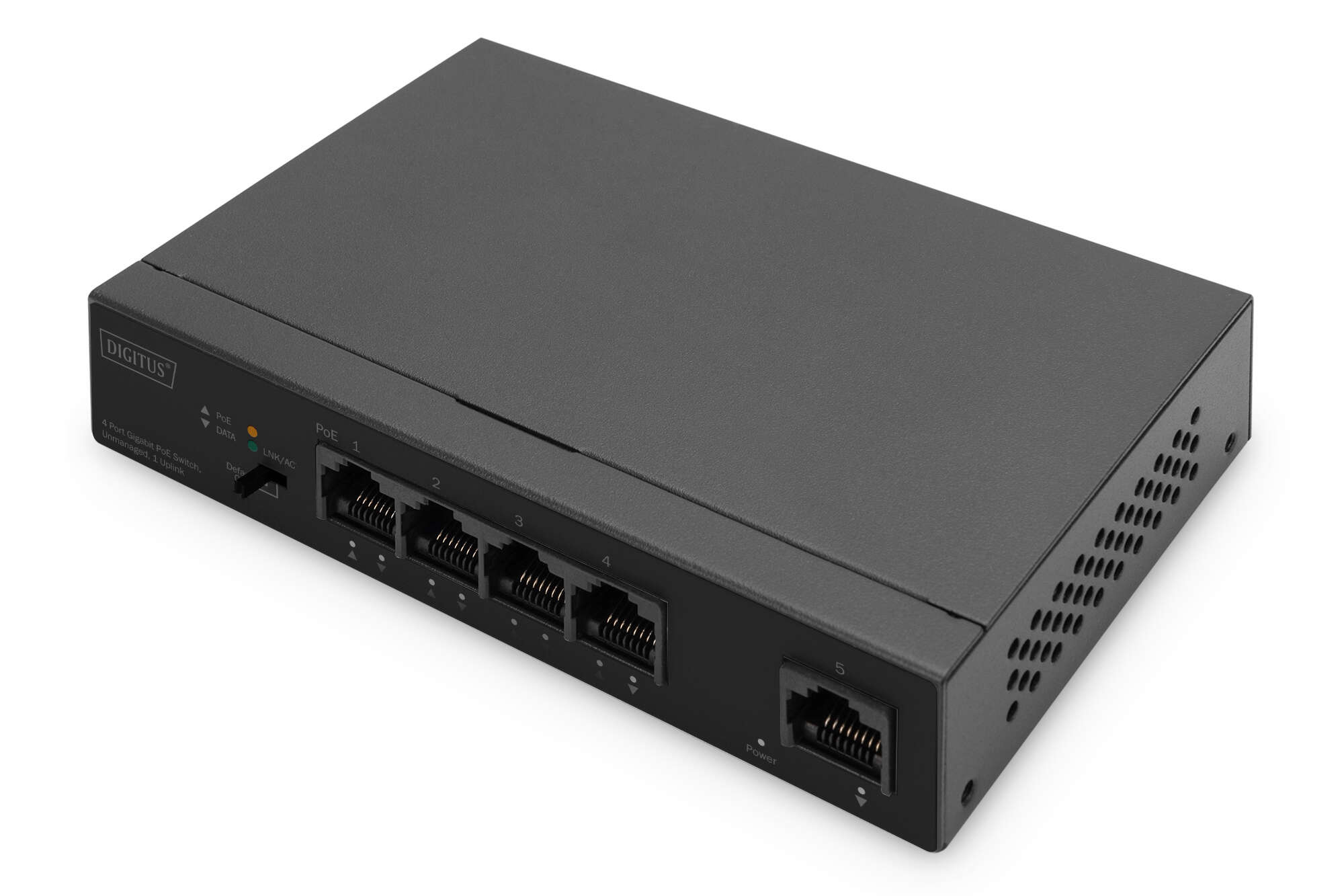 Digitus DN-95330-1 netwerk-switch Unmanaged Gigabit Ethernet (10/100/1000) Power over Ethernet (PoE) Zwart (DN-95330-1) thumbnail
