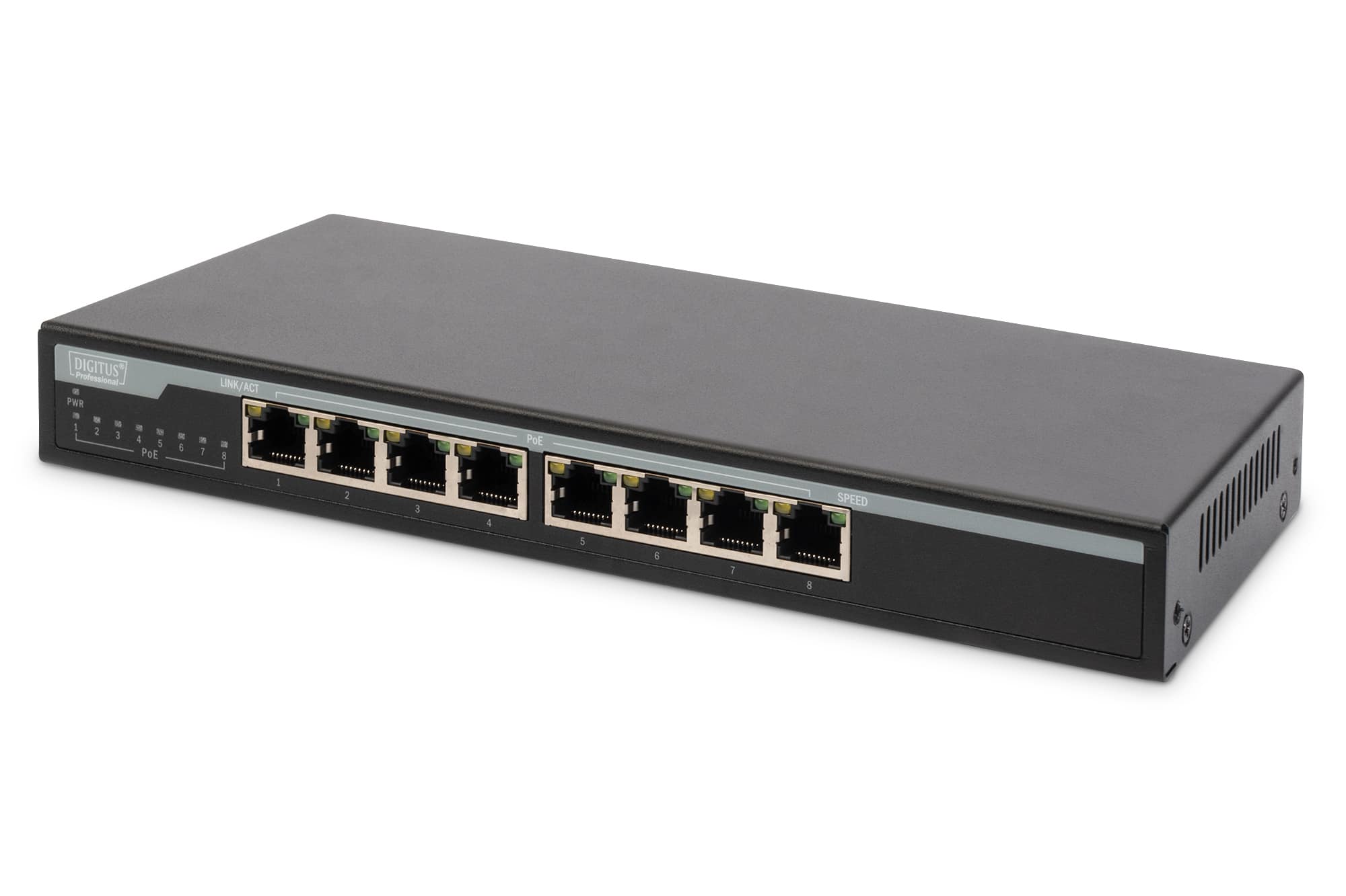 Digitus DN-95340 netwerk-switch Unmanaged Gigabit Ethernet (10/100/1000) Power over Ethernet (PoE) Zwart (DN-95340) thumbnail