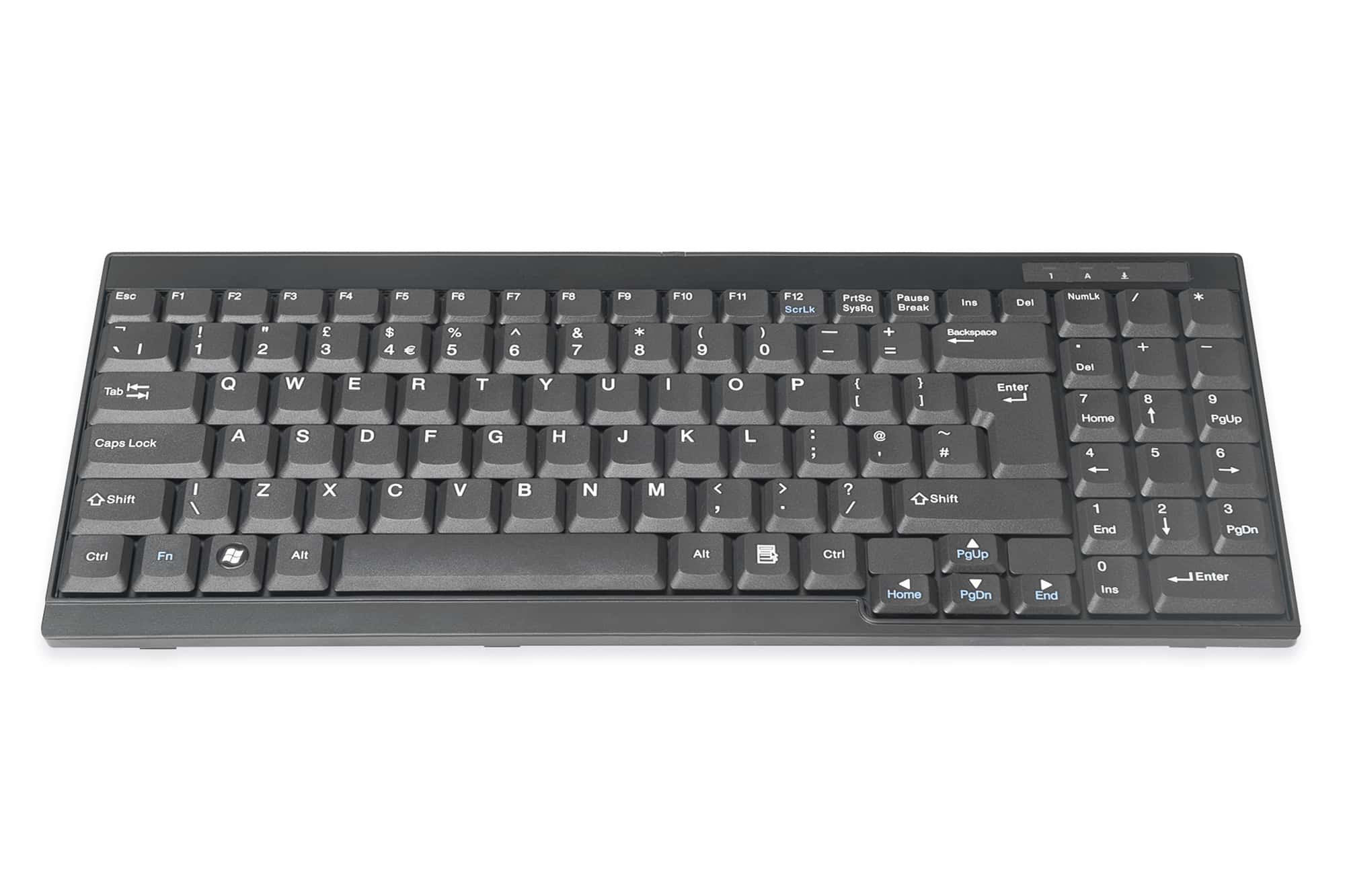 Digitus DS-72000UK toetsenbord QWERTY Engels Zwart (DS-72000UK) thumbnail