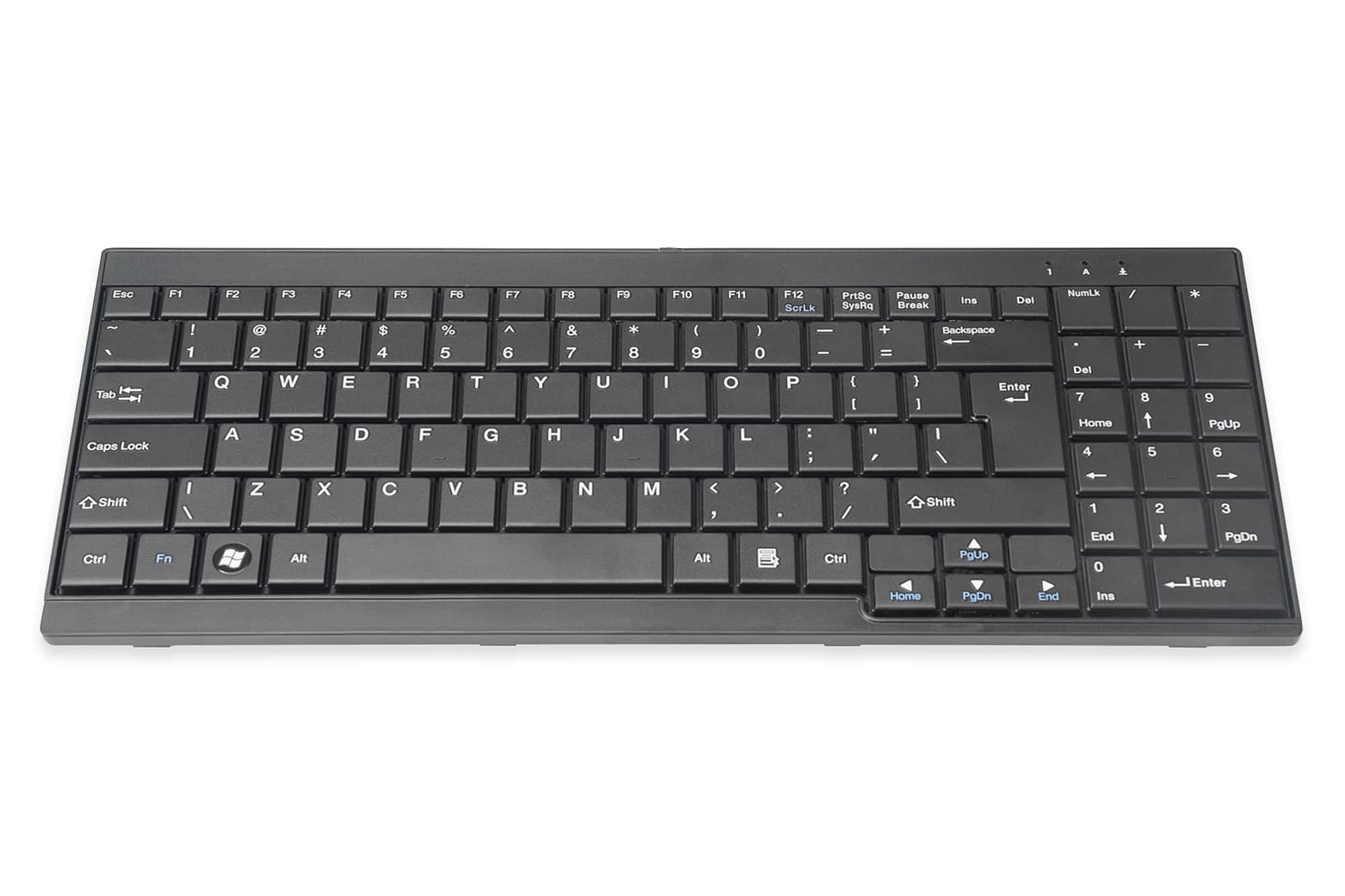 Digitus DS-72000US toetsenbord USB QWERTY Amerikaans Engels Zwart (DS-72000US) thumbnail