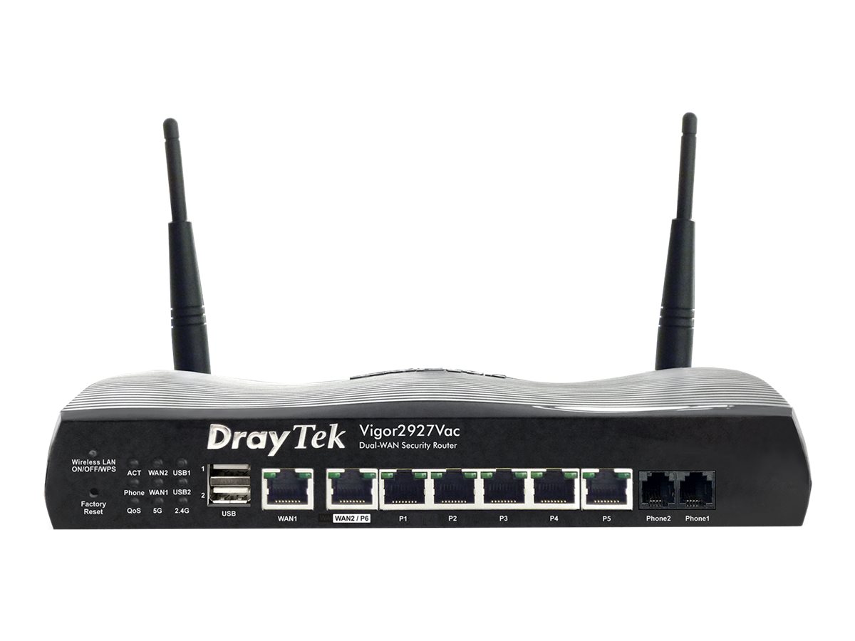 DrayTek Vigor 2927Vac  WLAN-AC SecureRouter DUAL-WAN retail (V2927VAC-DE-AT-CH) thumbnail