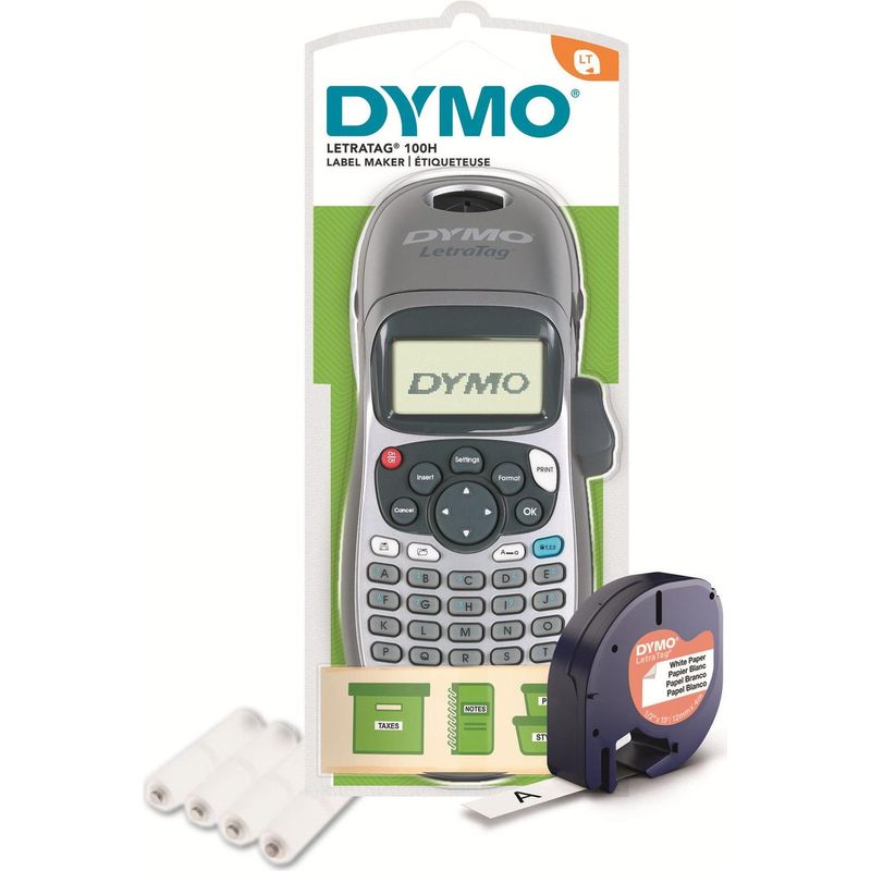 DYMO LetraTag LT-100H Beschriftungsgerät - Silber Edition inkl. Batterien (2174577) thumbnail