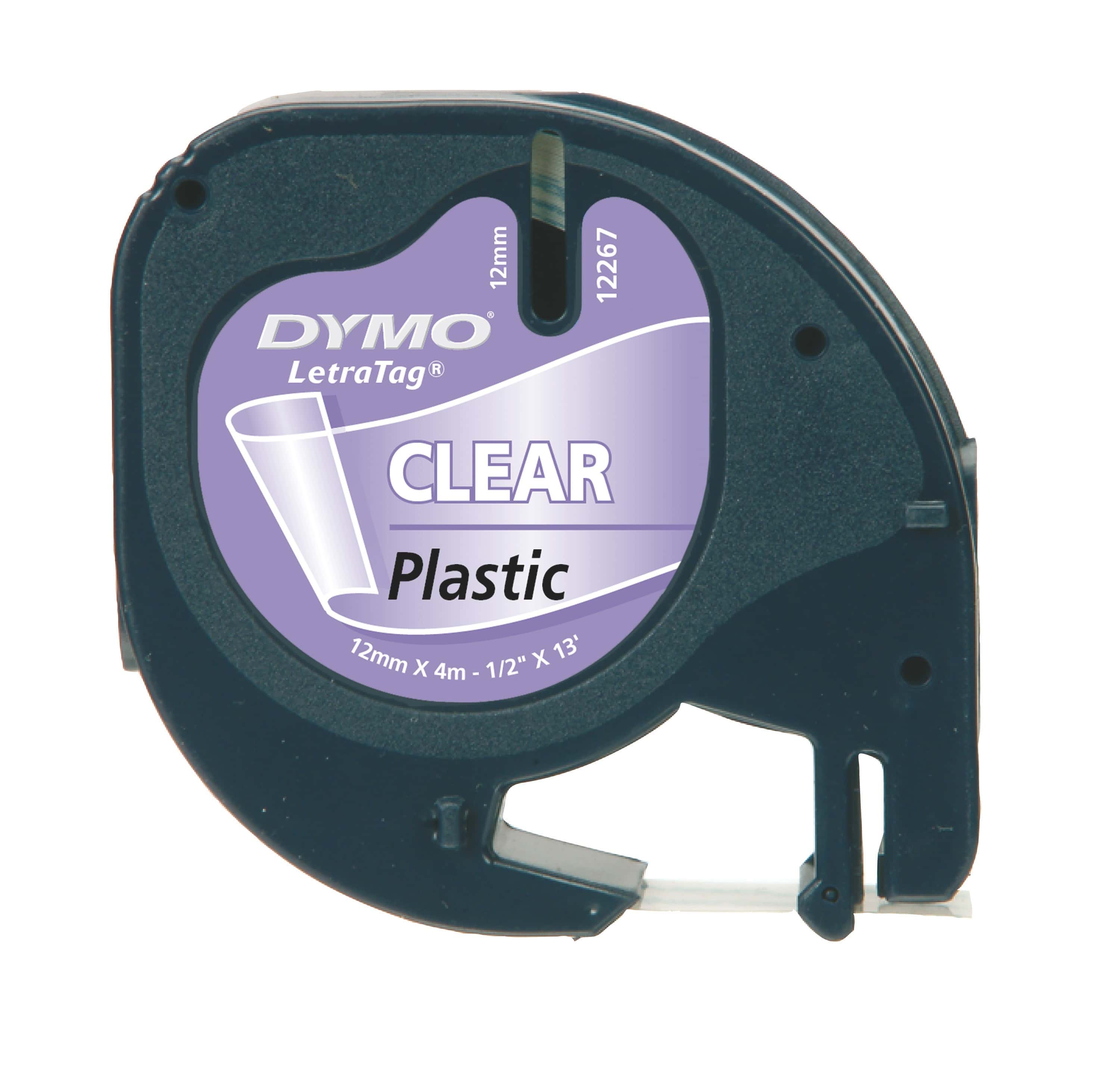 DYMO S0721530 labelprinter-tape Zwart op zilver (S0721530) thumbnail