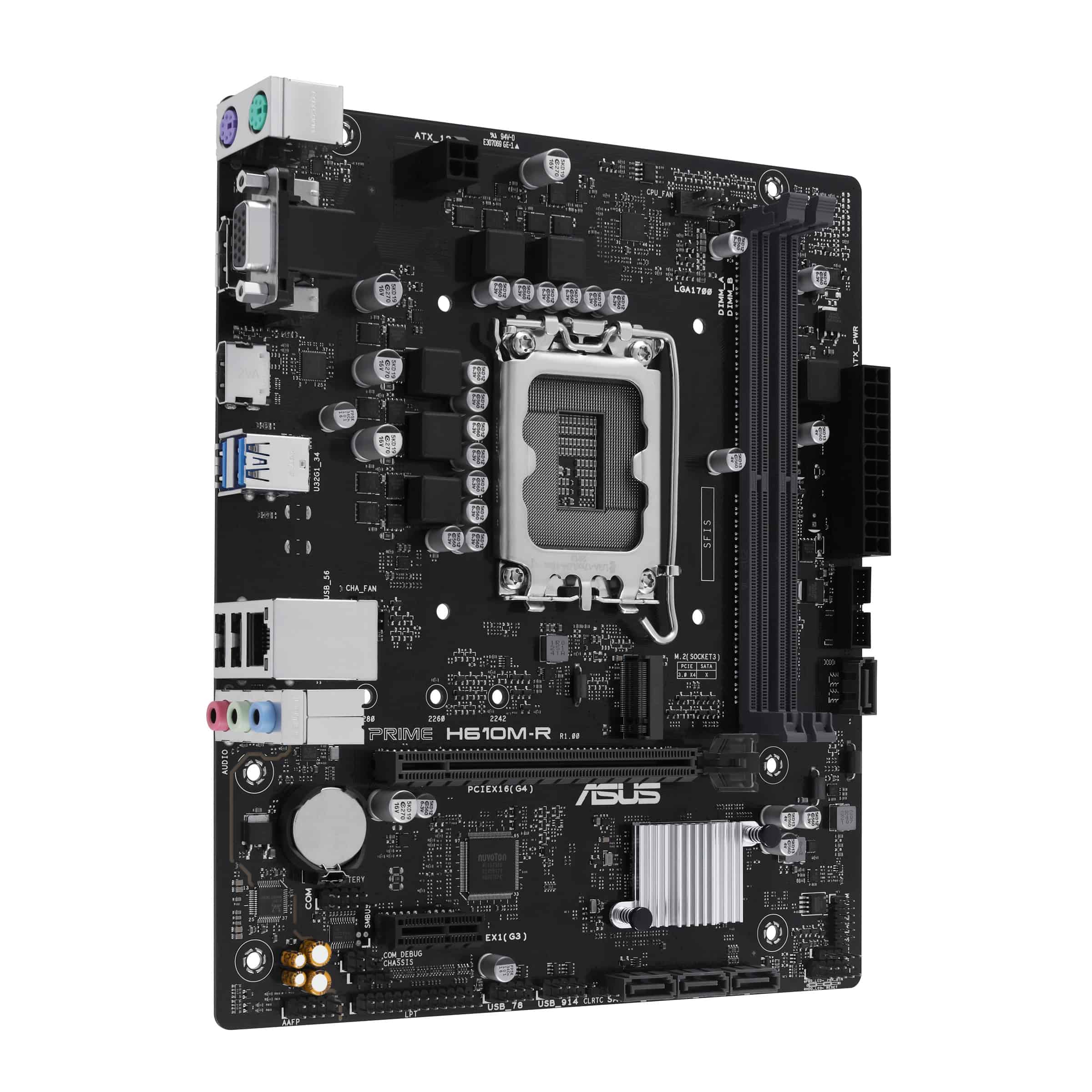 ASUS PRIME H610M-R-SI Intel H610 LGA 1700 micro ATX (90MB1GL0-M0ECY0) thumbnail
