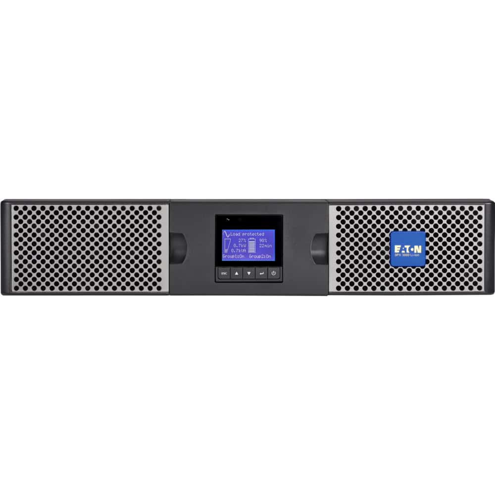 Eaton 9PX 3000i RT2U Li-Ion Dubbele conversie (online) 3 kVA 2400 W 10 AC-uitgang(en) (9PX3000IRT2U-L) thumbnail
