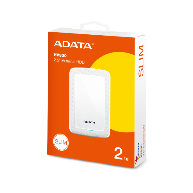 ADATA HV300/2TB/HDD/Externí/2.5/Bílá/3R (AHV300-2TU31-CWH) thumbnail