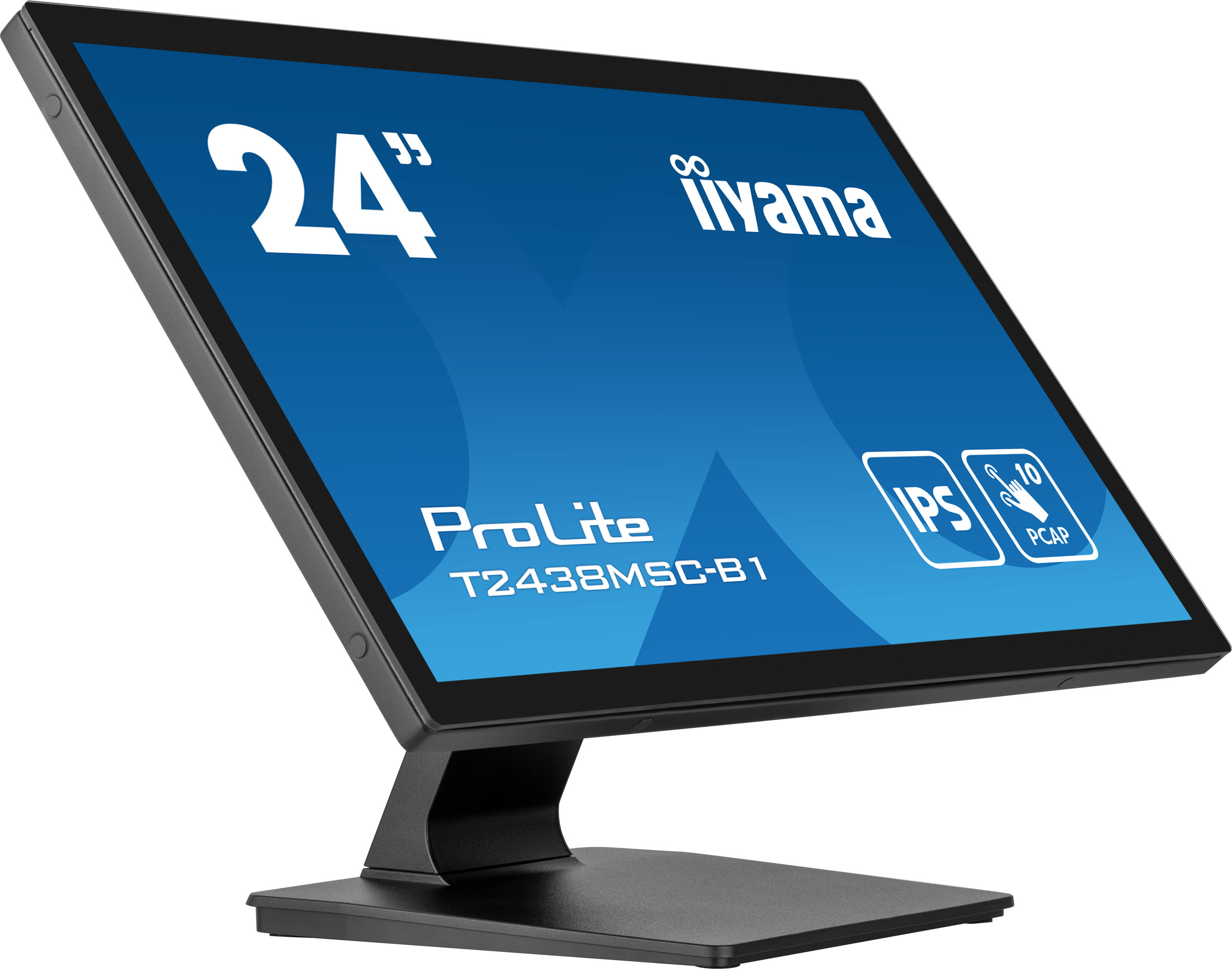 iiyama ProLite T2438MSC-B1 computer monitor 60,5 cm (23.8") 1920 x 1080 Pixels Full HD LED Touchscreen Zwart (T2438MSC-B1) thumbnail