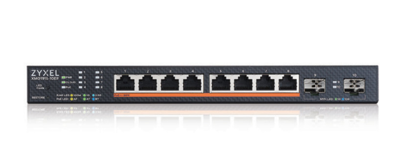 Zyxel XMG1915-10EP Managed L2 2.5G Ethernet (100/1000/2500) Power over Ethernet (PoE) (XMG1915-10EP-EU0101F) thumbnail