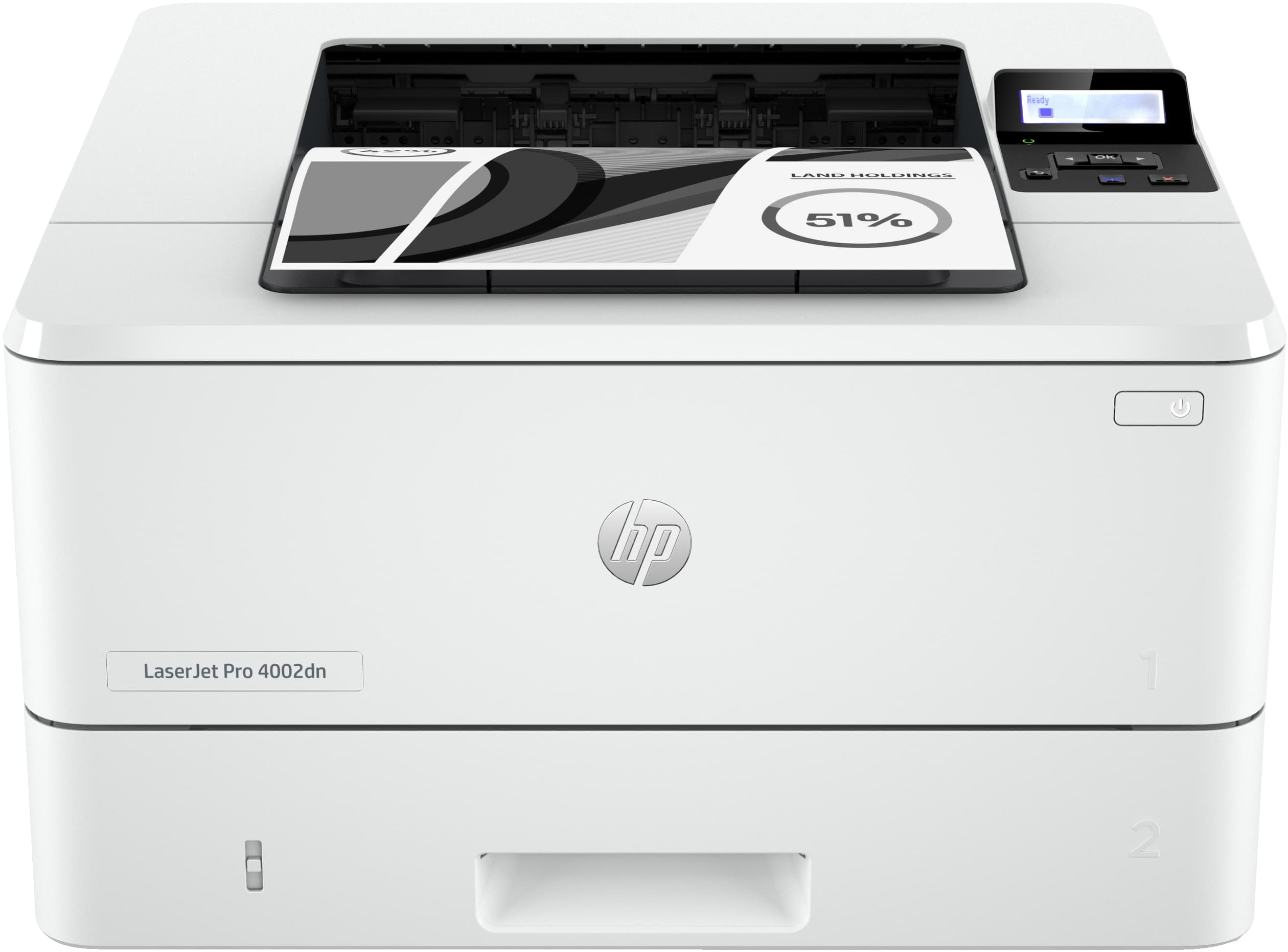 HP LaserJet Pro 4002dn printer, Zwart-wit, Printer voor Kleine en middelgrote ondernemingen, Print, Dubbelzijdig printen; Eerste pagina snel gereed; Energiezuinig; Compact formaat; Optimale beveiliging (2Z605F) thumbnail