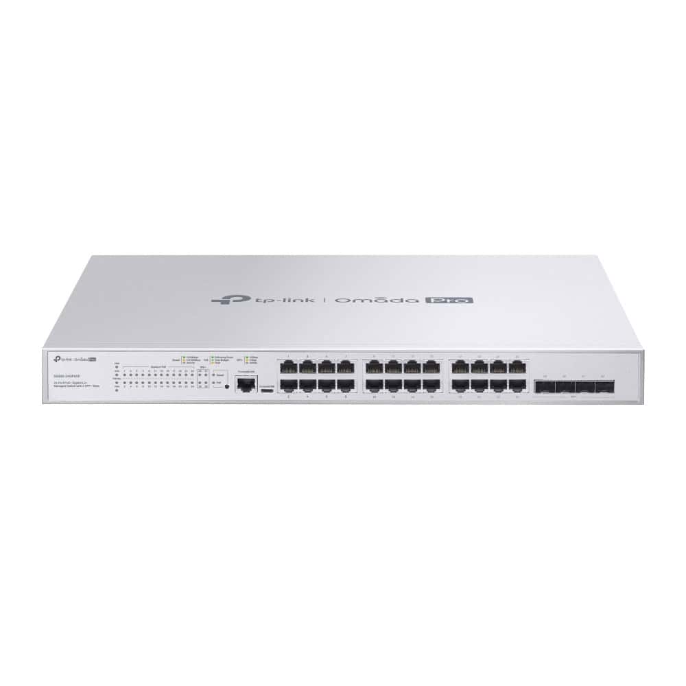 TP-Link Omada Pro S5500-24GP4XF netwerk-switch Managed L2/L2+ Gigabit Ethernet (10/100/1000) Power over Ethernet (PoE) Grijs (S5500-24GP4XF) thumbnail TP-Link Omada Pro S5500-24GP4XF netwerk-switch Managed L2/L2+ Gigabit Ethernet (10/100/1000) Power over Ethernet (PoE) Grijs (S5500-24GP4XF) thumbnail