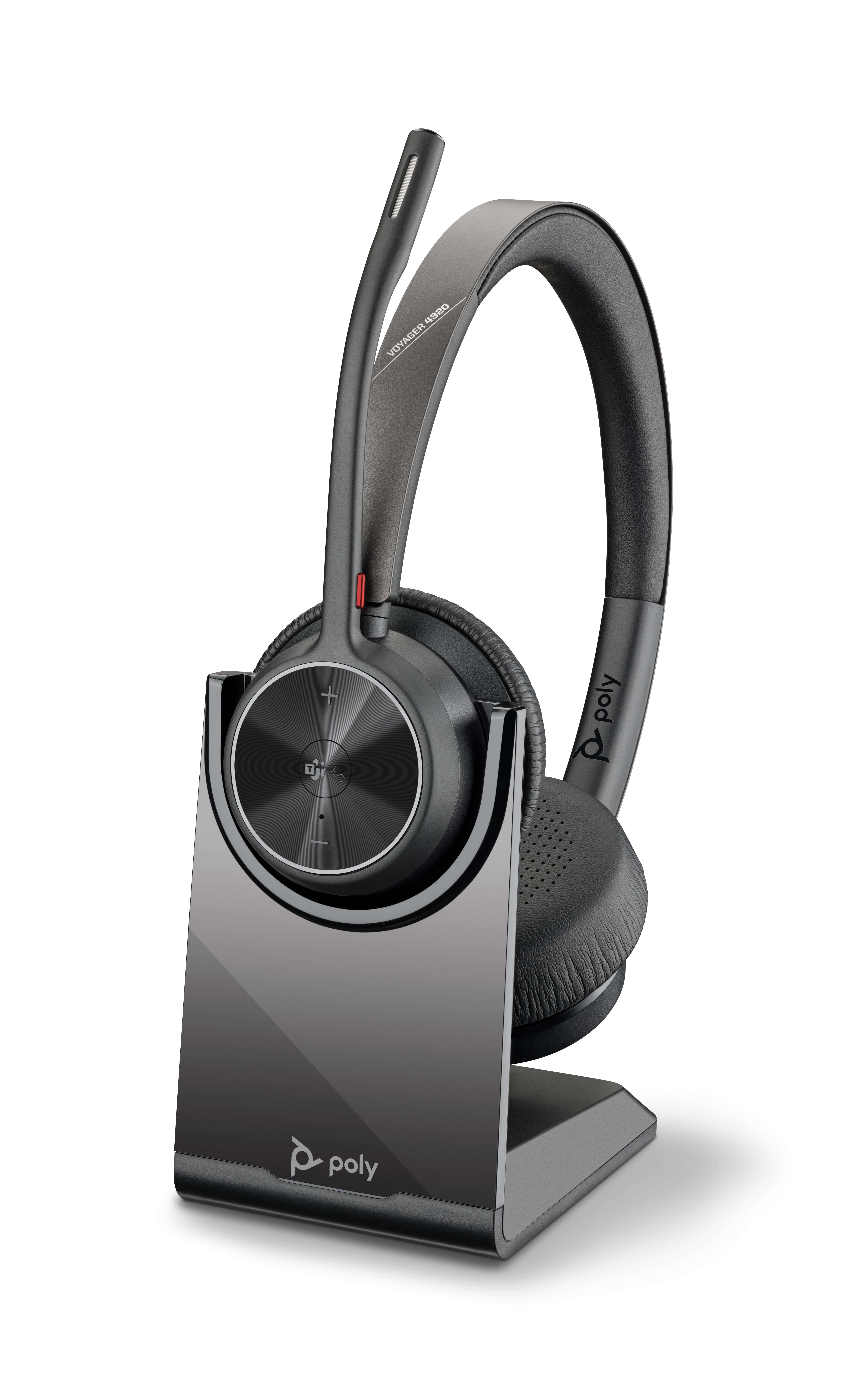 HP Poly Voyager 4320 Microsoft Teams Certified Headset + BT700 dongle + oplaadstatief (77Z00AA) thumbnail