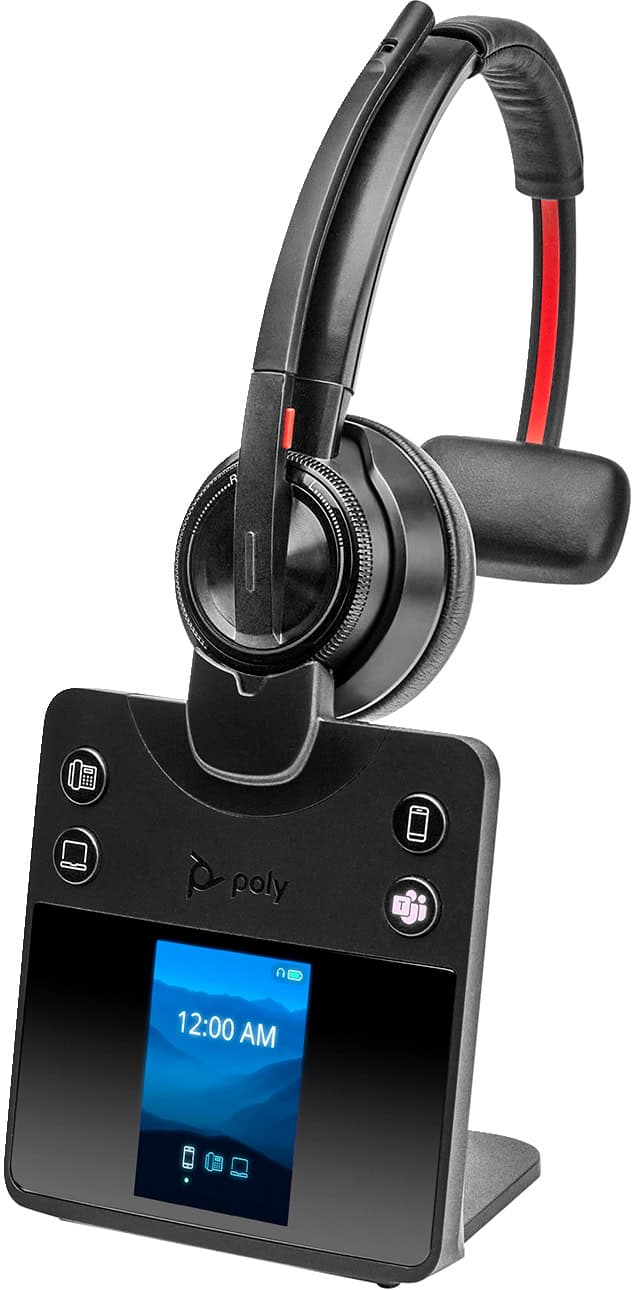 POLY Savi 8410 Office Monaural Microsoft Teams Certified DECT 1880-1900 MHz Headset (8L5A9AA#ABB) thumbnail