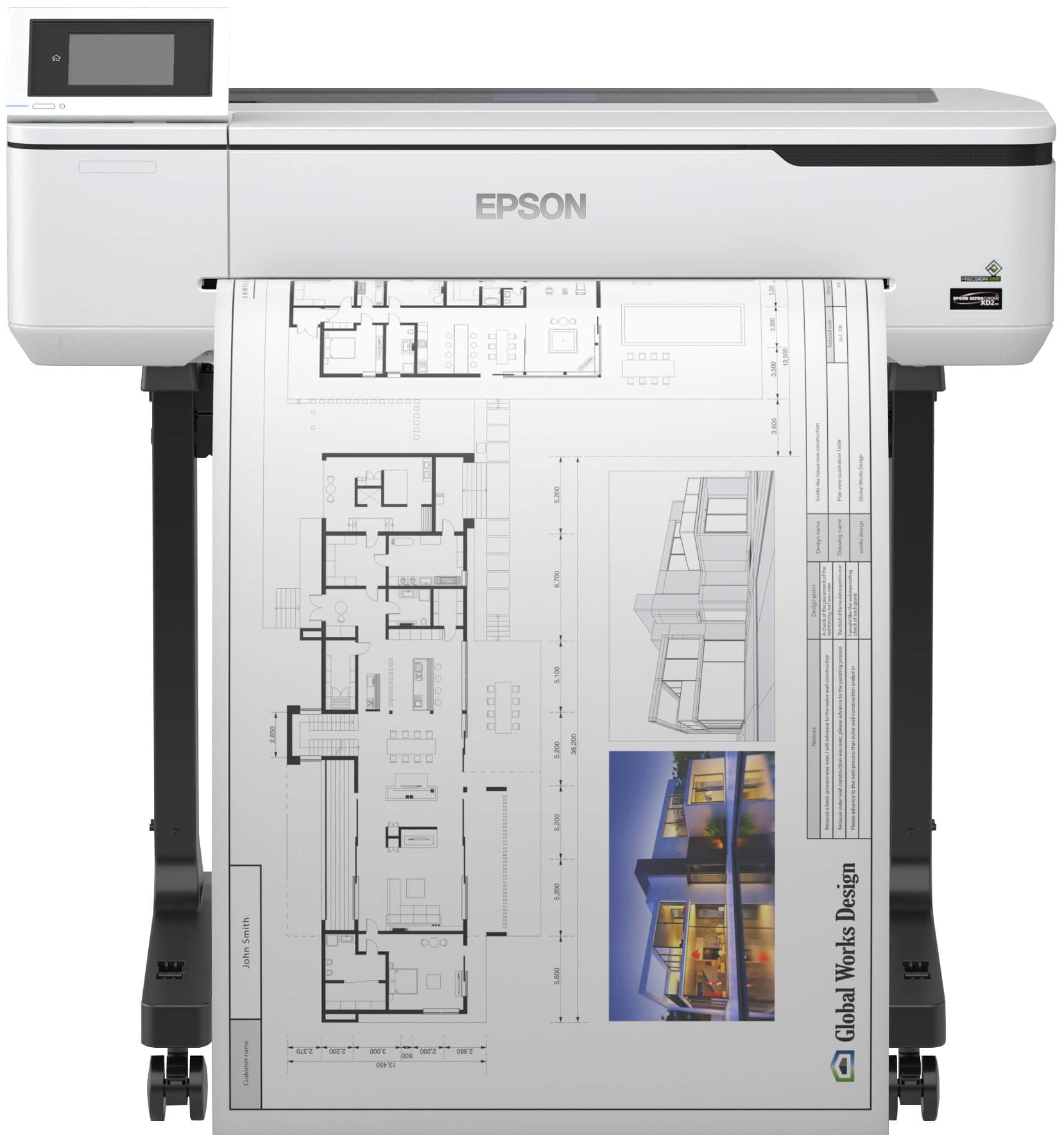 Epson SureColor SC-T3100 - Wireless Printer (with stand) (C11CF11302A0) thumbnail