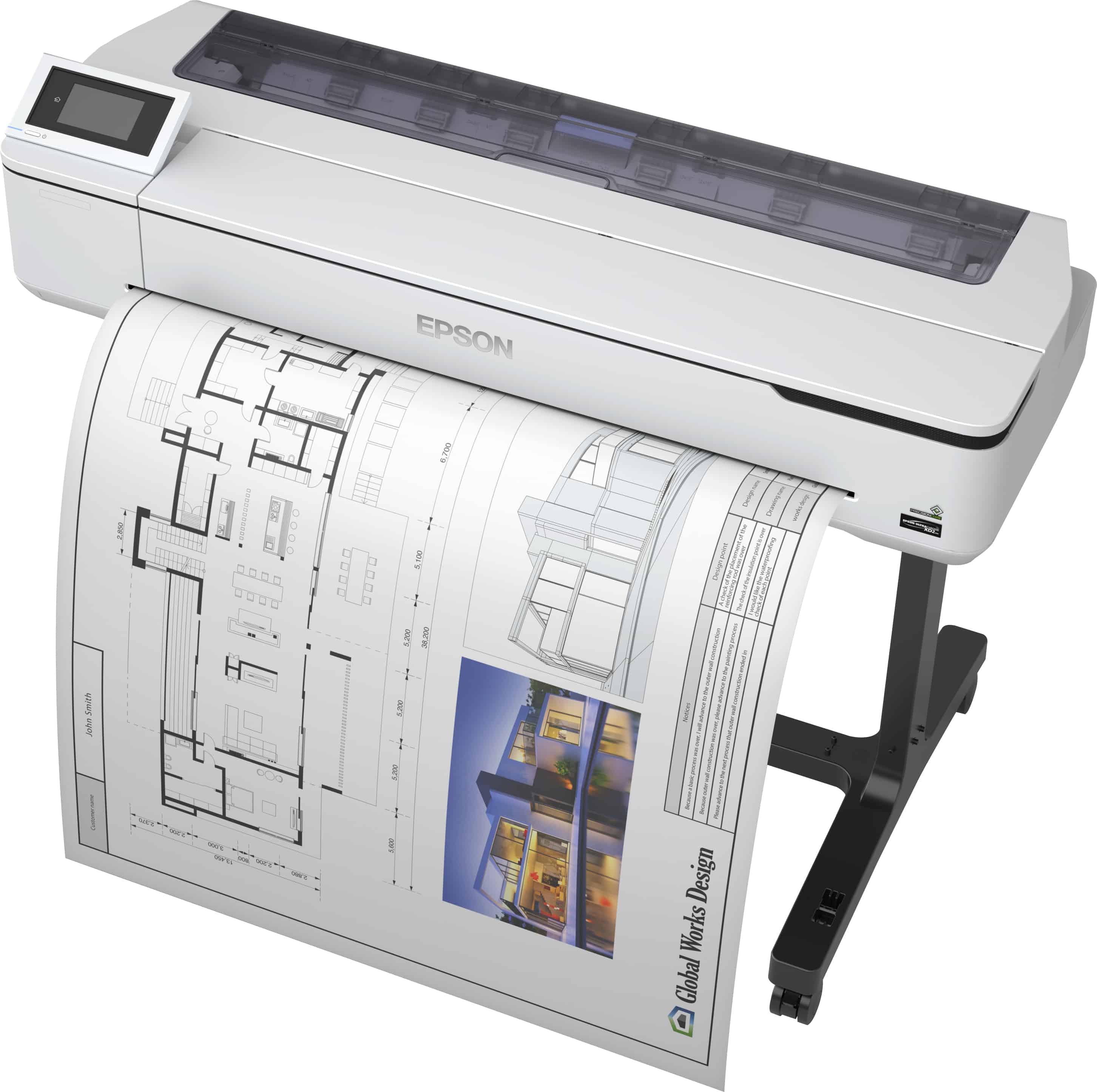 Epson SureColor SC-T5100 - Wireless Printer (with Stand) (C11CF12301A0) thumbnail