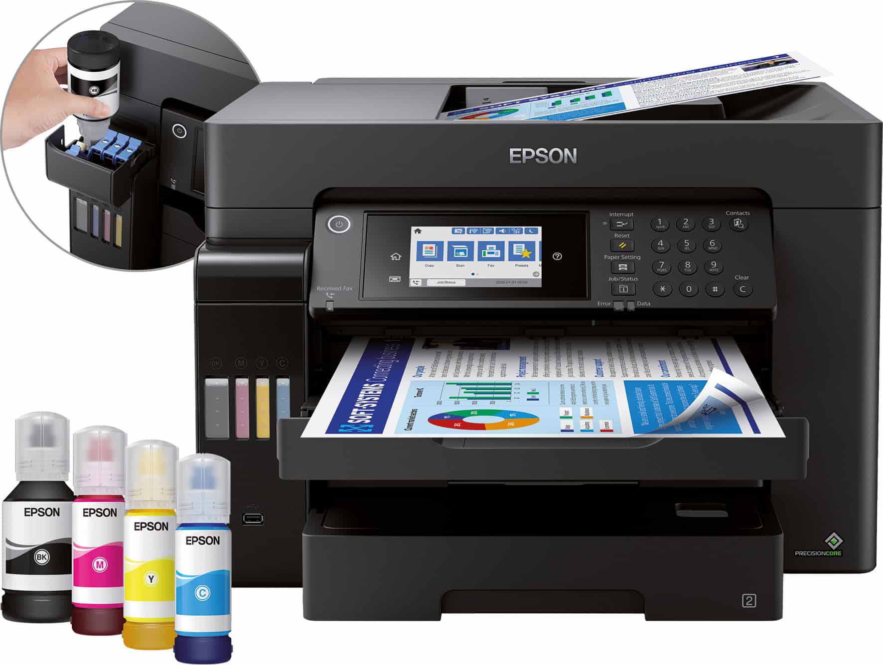 Epson EcoTank ET-16600 A3+ multifunctionele Wi-Fi-printer met inkttank en fax (C11CH72401) thumbnail