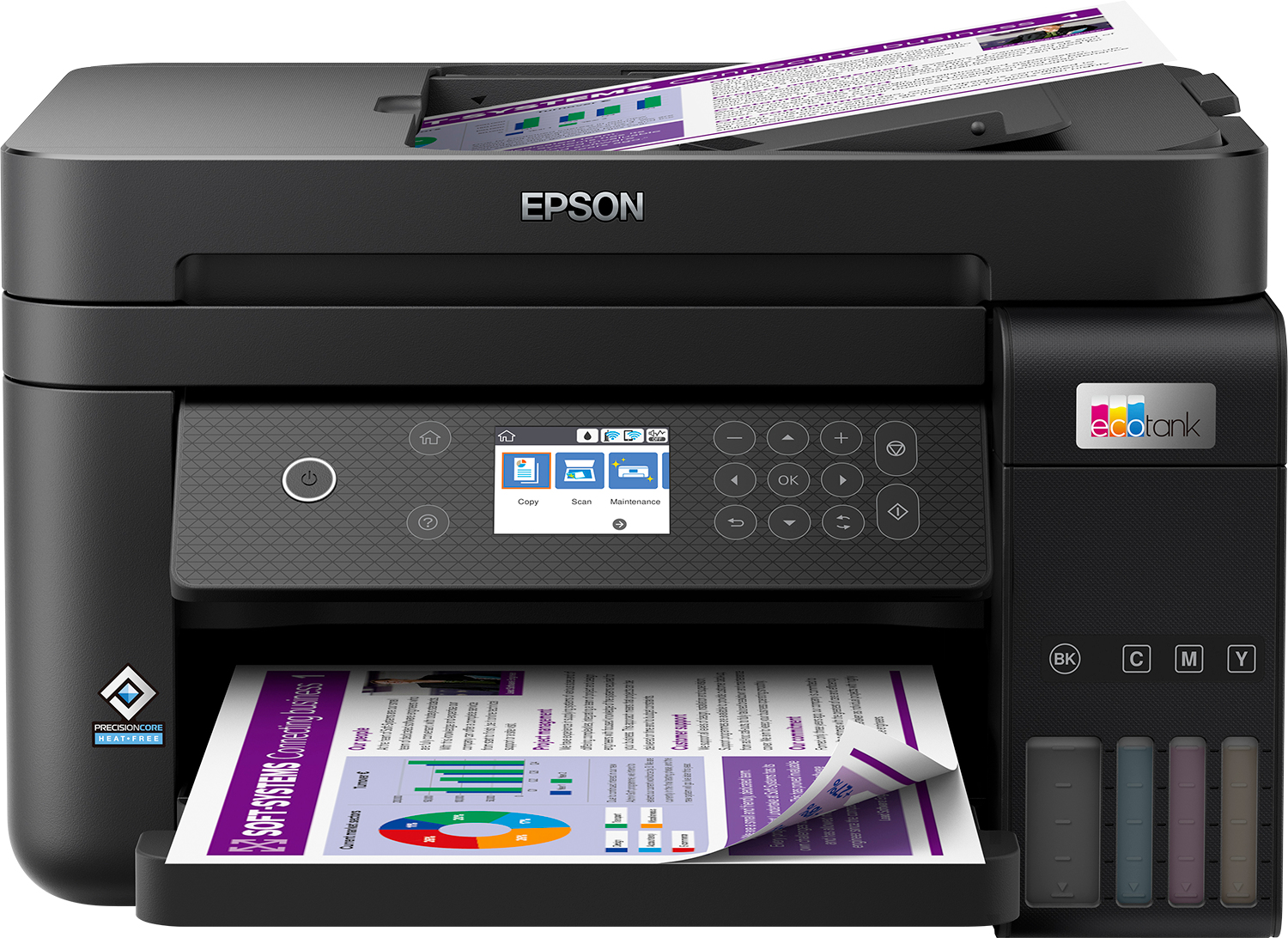 Epson EcoTank ET-3850 A4 multifunctionele Wi-Fi-printer met inkttank, inclusief tot 3 jaar inkt (C11CJ61402) thumbnail