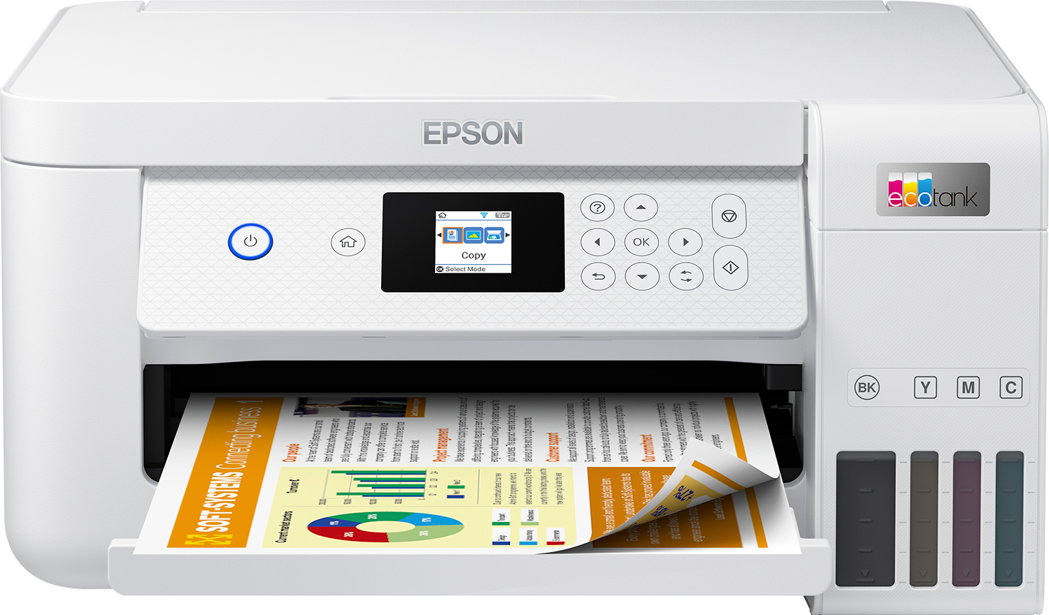 Epson EcoTank ET-2856 A4 multifunctionele Wi-Fi-printer met inkttank, inclusief tot 3 jaar inkt (C11CJ63406) thumbnail