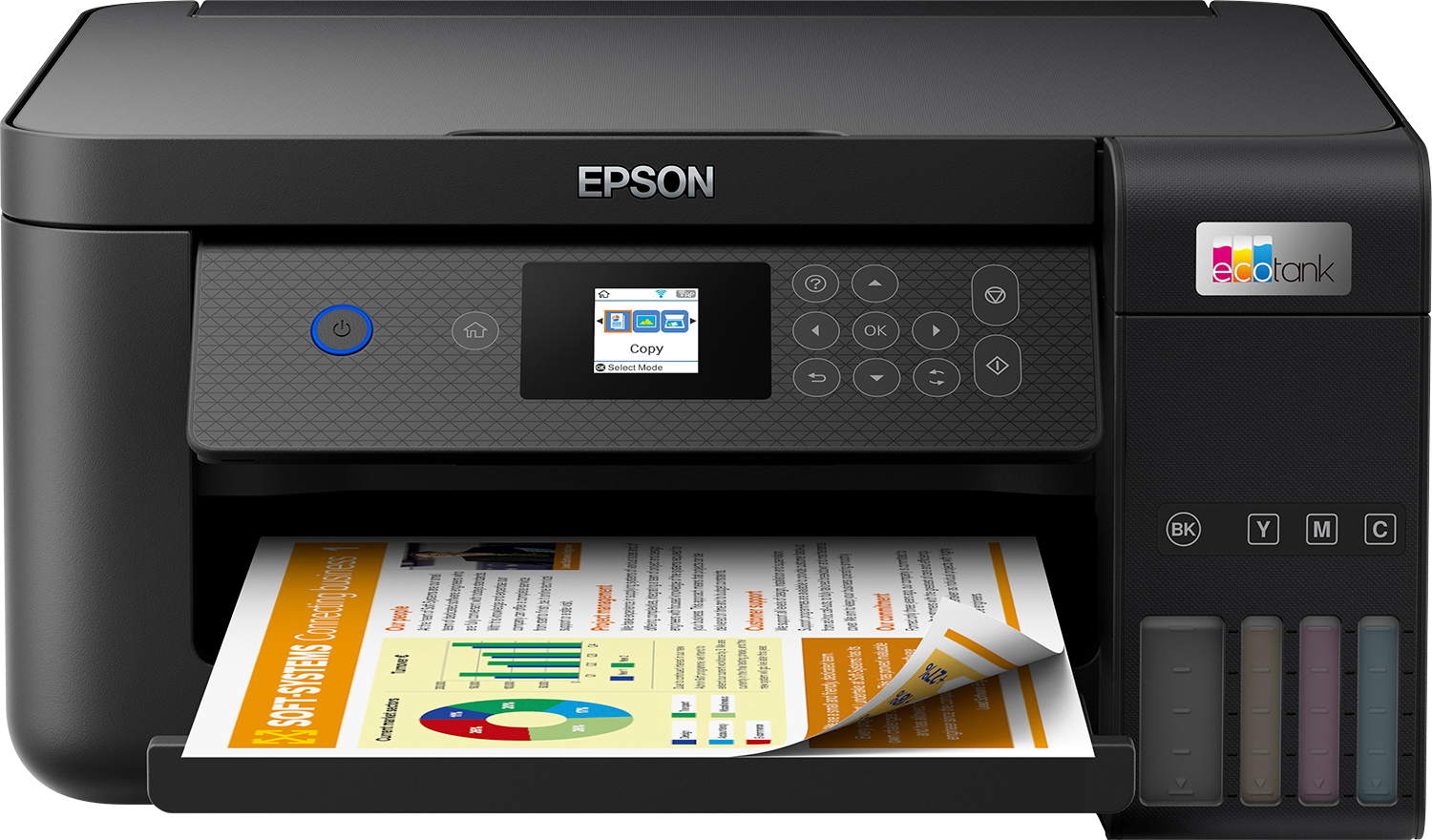 Epson EcoTank ET-2851 A4 multifunctionele Wi-Fi-printer met inkttank, inclusief tot 3 jaar inkt (C11CJ63407) thumbnail