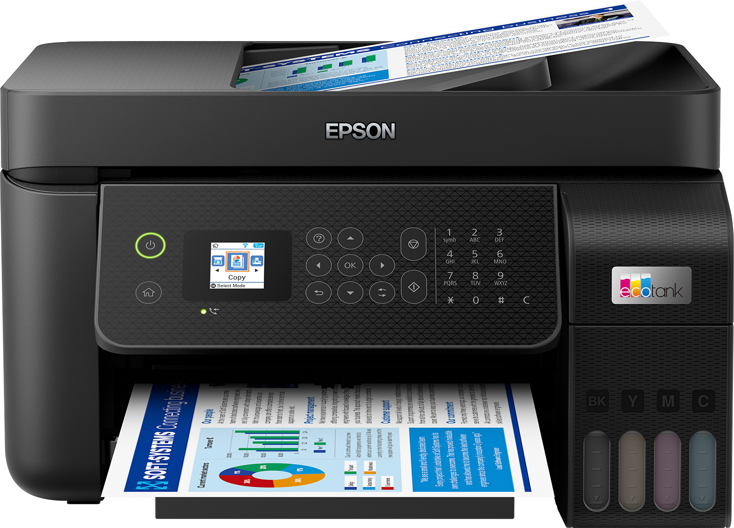 Epson EcoTank ET-4800 A4 multifunctionele Wi-Fi-printer met inkttank, inclusief tot 3 jaar inkt (C11CJ65402) thumbnail