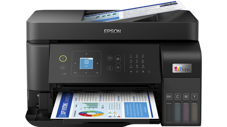 Epson EcoTank ET-4810 A4 multifunctionele Wi-Fi-printer met inkttank, inclusief tot 3 jaar inkt (C11CK57402) thumbnail