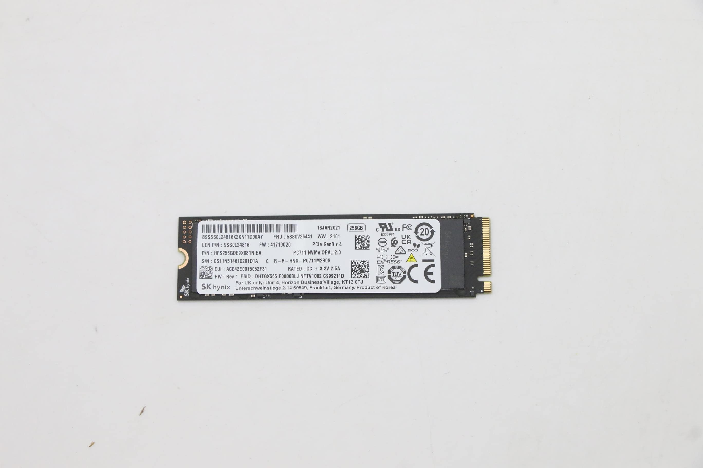 Lenovo 5SS0V26441 internal solid state drive M.2 256 GB PCI Express 3.0 (5SS0V26441) thumbnail