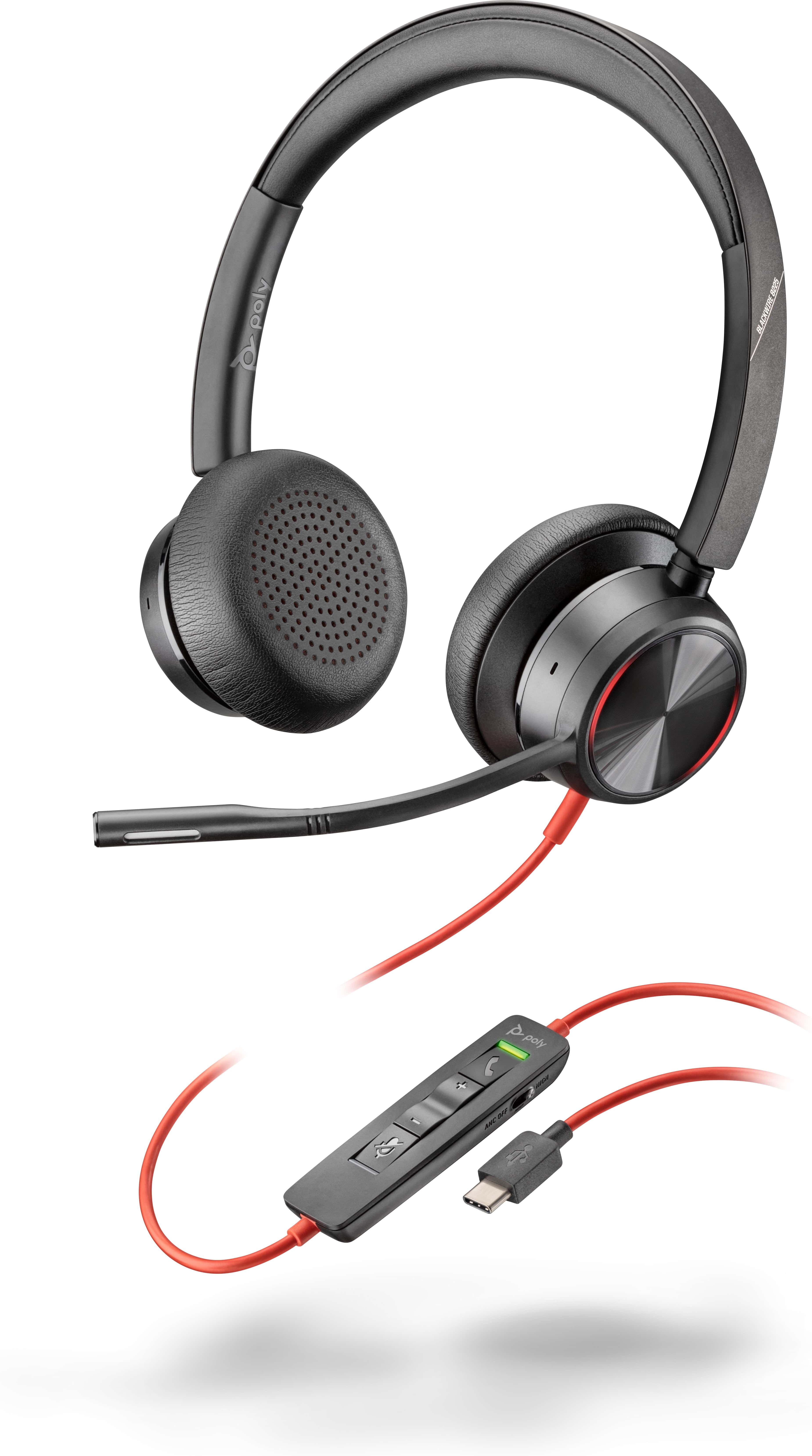 POLY Blackwire 8225 Stereo USB-C Headset + USB-C/A adapter (8X223AA) thumbnail