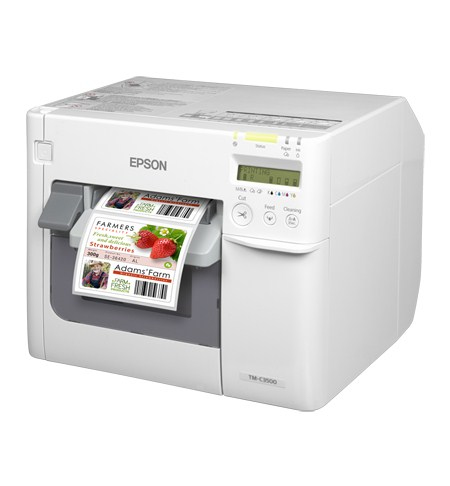 Epson TM-C3500 labelprinter Inkjet Kleur 720 x 360 DPI 103 mm/sec Bedraad Ethernet LAN (C31CD54012CD) thumbnail